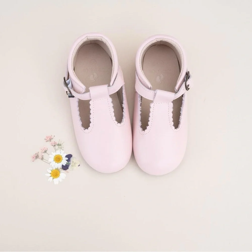 Riley T-Straps - Scalloped - Sweet Pink - Picture 6 of 15